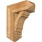 Ekena Millwork Olympic Arts and Crafts Rough Sawn Bracket w/ Offset Brace, Western Red Cedar, 8"W x 20"D x 24"H BKT0806X20X24OLY03RWR - alternate 1